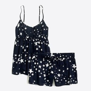 NWT J. Crew poplin camisole pajama set